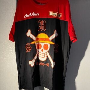 Ripple Junction One Piece Anime Red Cotton T-Shirt